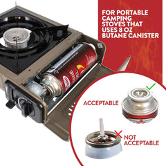 Camp stove fuel canister Gasone 8 oz