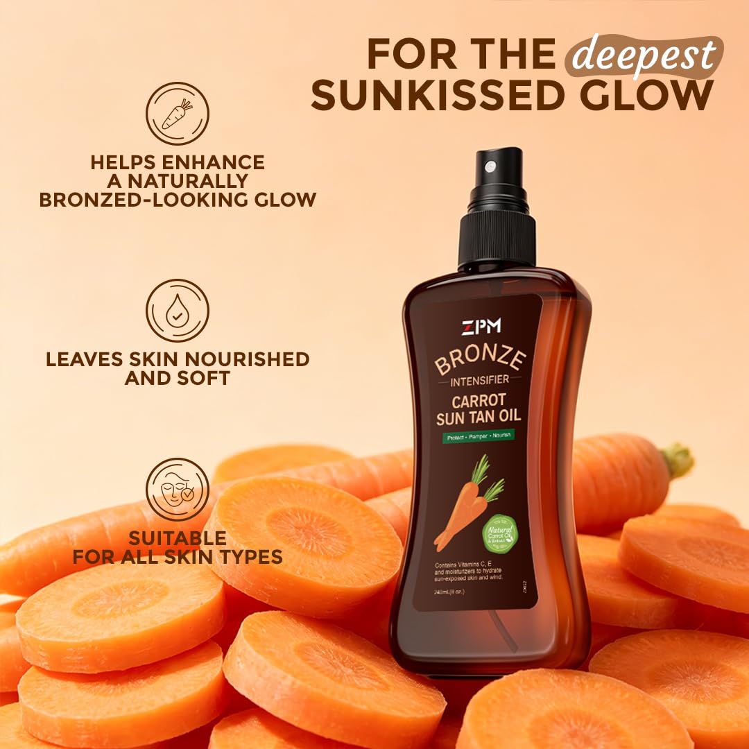 Outdoor tanning oil spray 8oz packaging