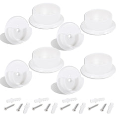 8pcs closet pole sockets set