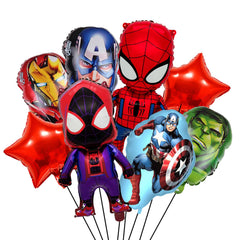 8Pcs Super Theme Hero foil balloons set
