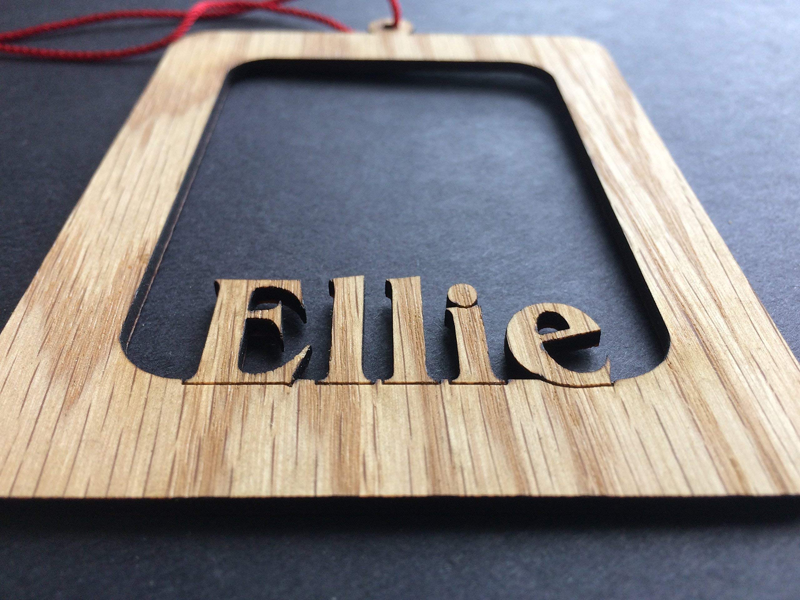 8x10 frame holds a 5x7 photo in the ornament frame
