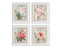 Unframed 8x10 French Floral canvas prints for wall display
