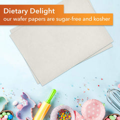 Wafer paper for flowers toppers and cake sails decorations