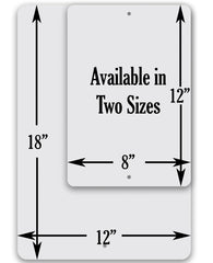 Indoor outdoor metal sign with epoxy ink on clear background