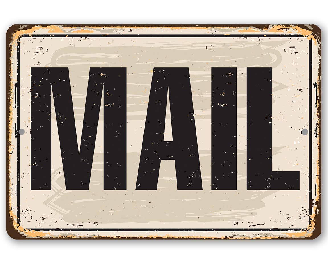 Home and post office decor metal sign