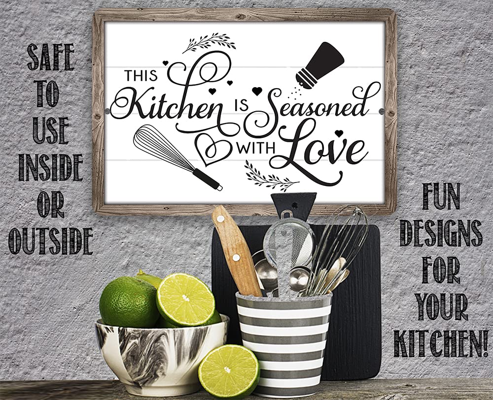 Rustic kitchen decor metal sign epoxy ink 8x12