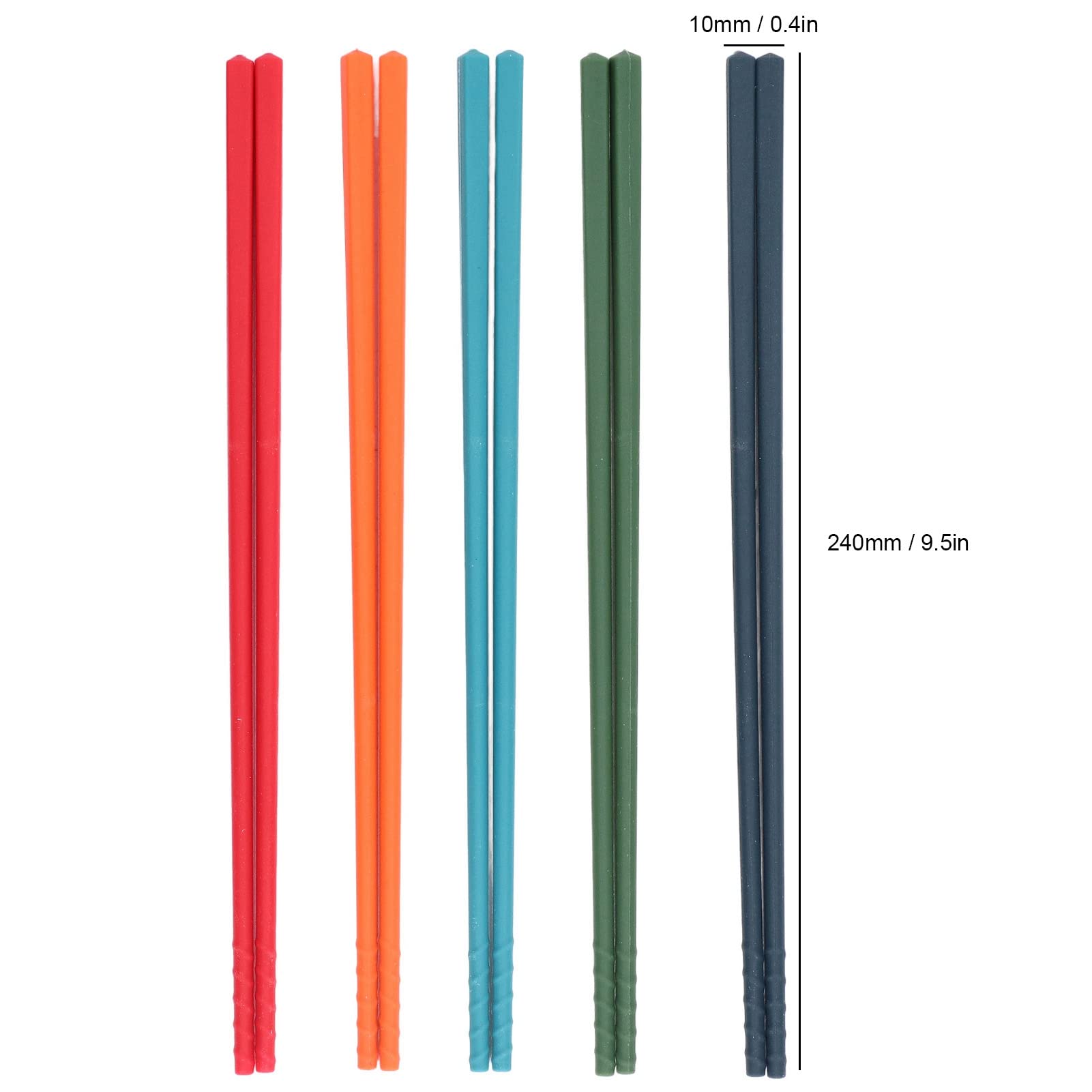 Set includes 5 pairs chopsticks for home use