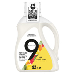 9 Elements Liquid Laundry Detergent bottle 92 fl oz