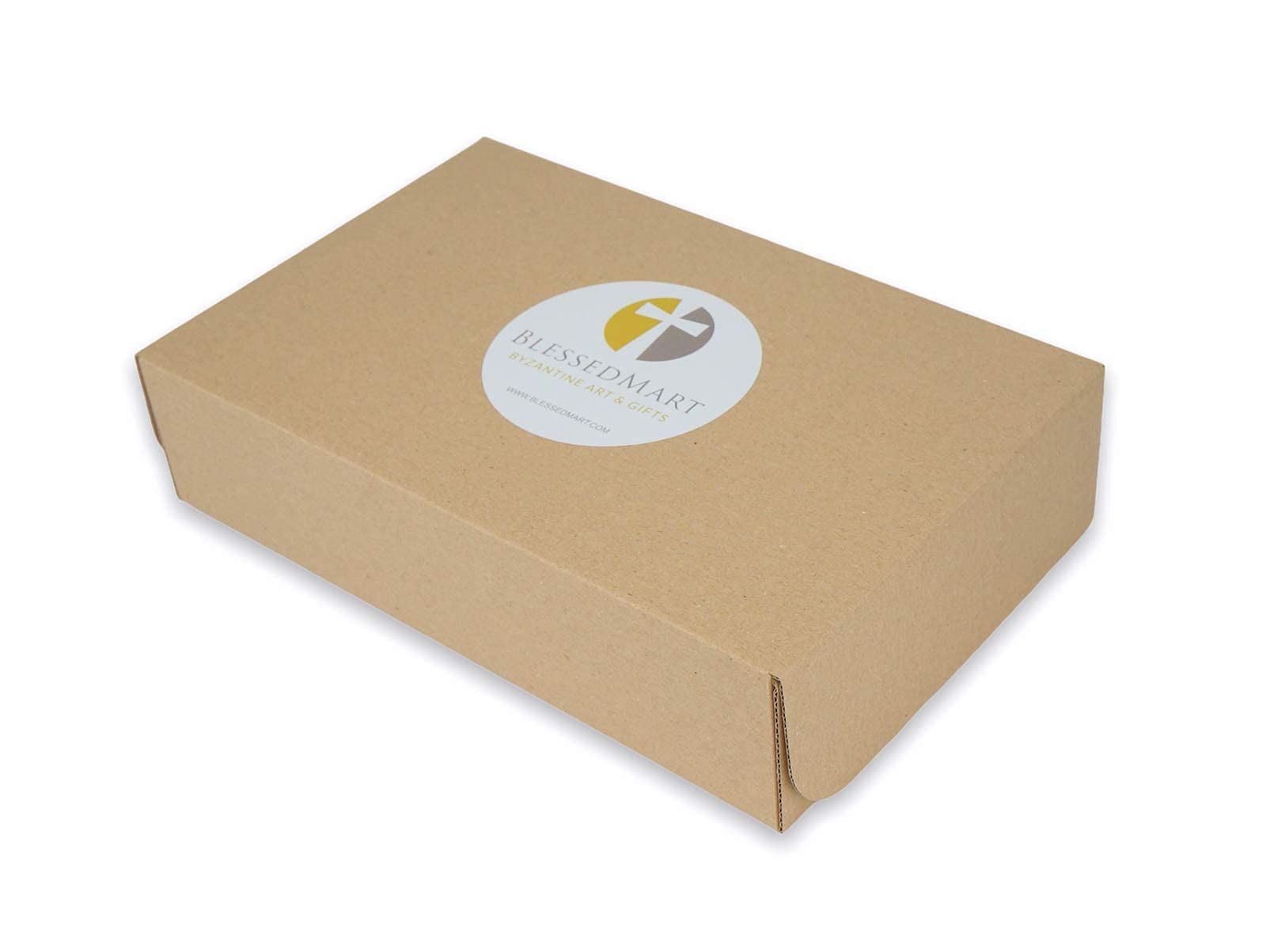 Two brass holders and twenty pure beeswax candles package