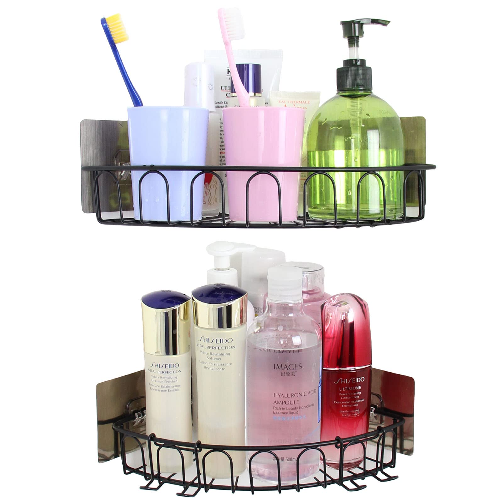 Rustproof SUS304 stainless steel bathroom organizer