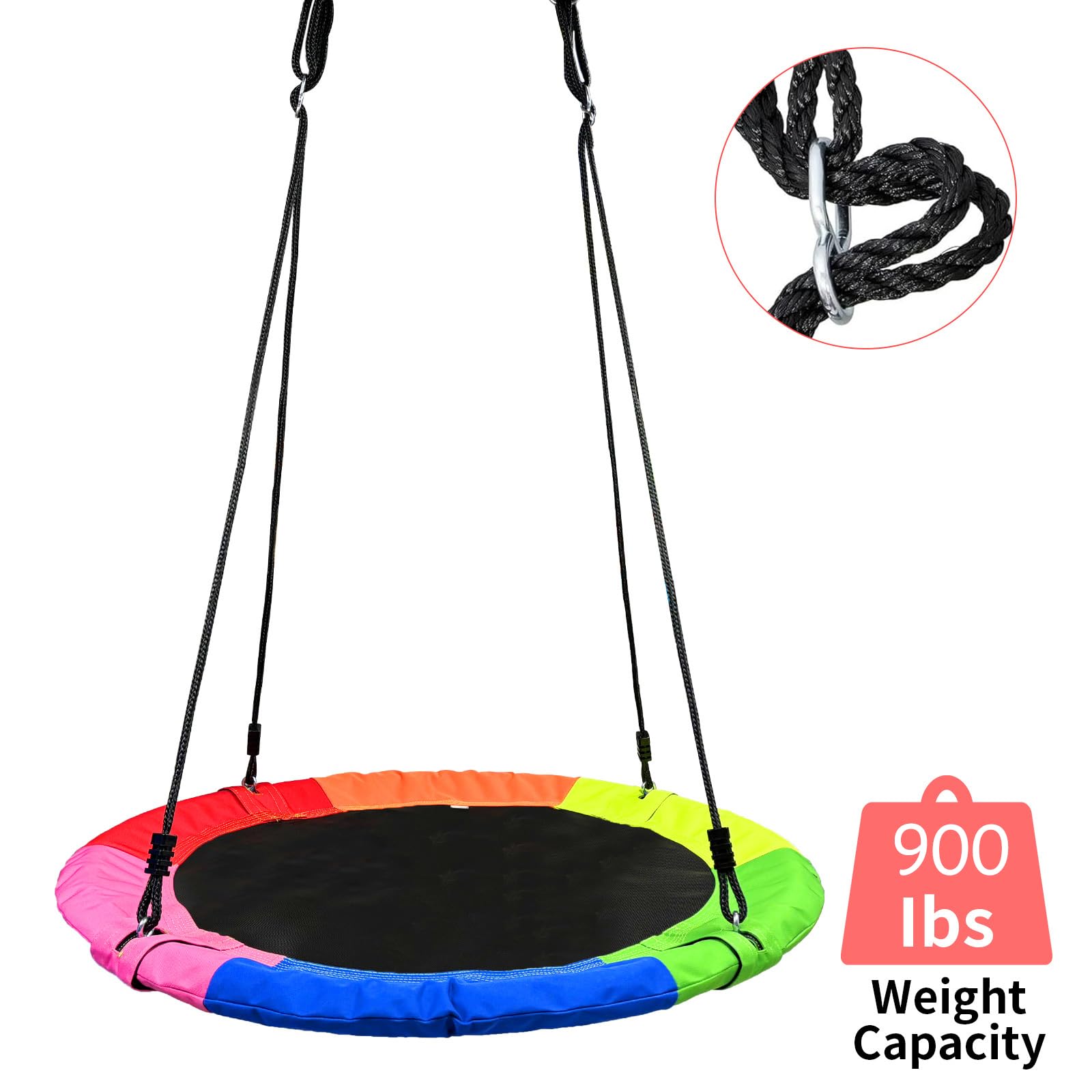 Hanging kit included for garden swing
