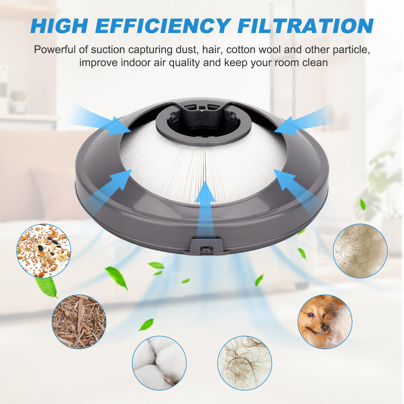 Easy installation pre-motor filter for compatible Dyson vacuums