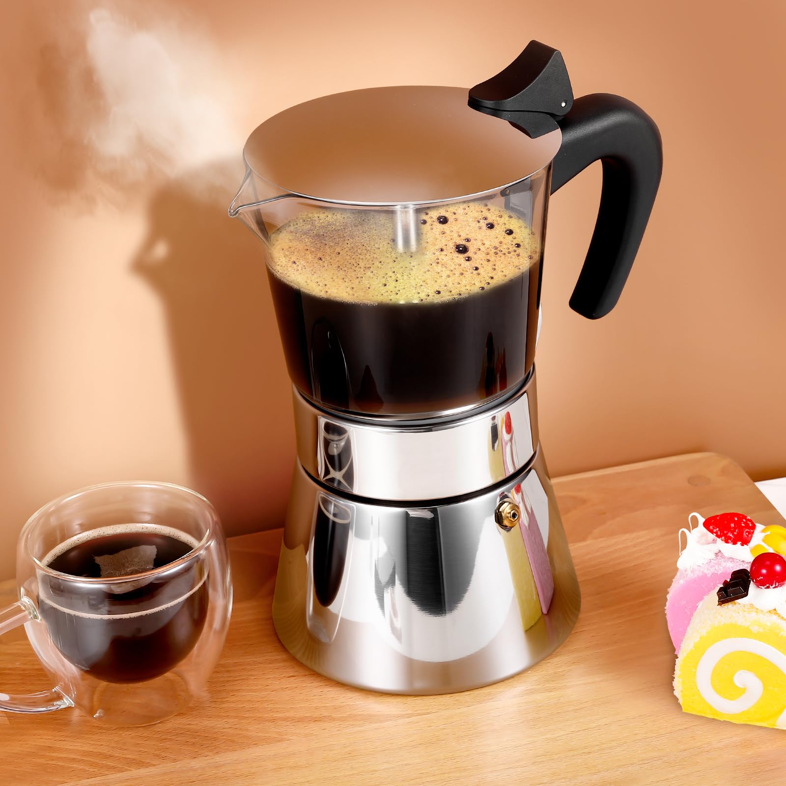 Bottom kettle diameter 12.5 cm note for Suiitat moka pot