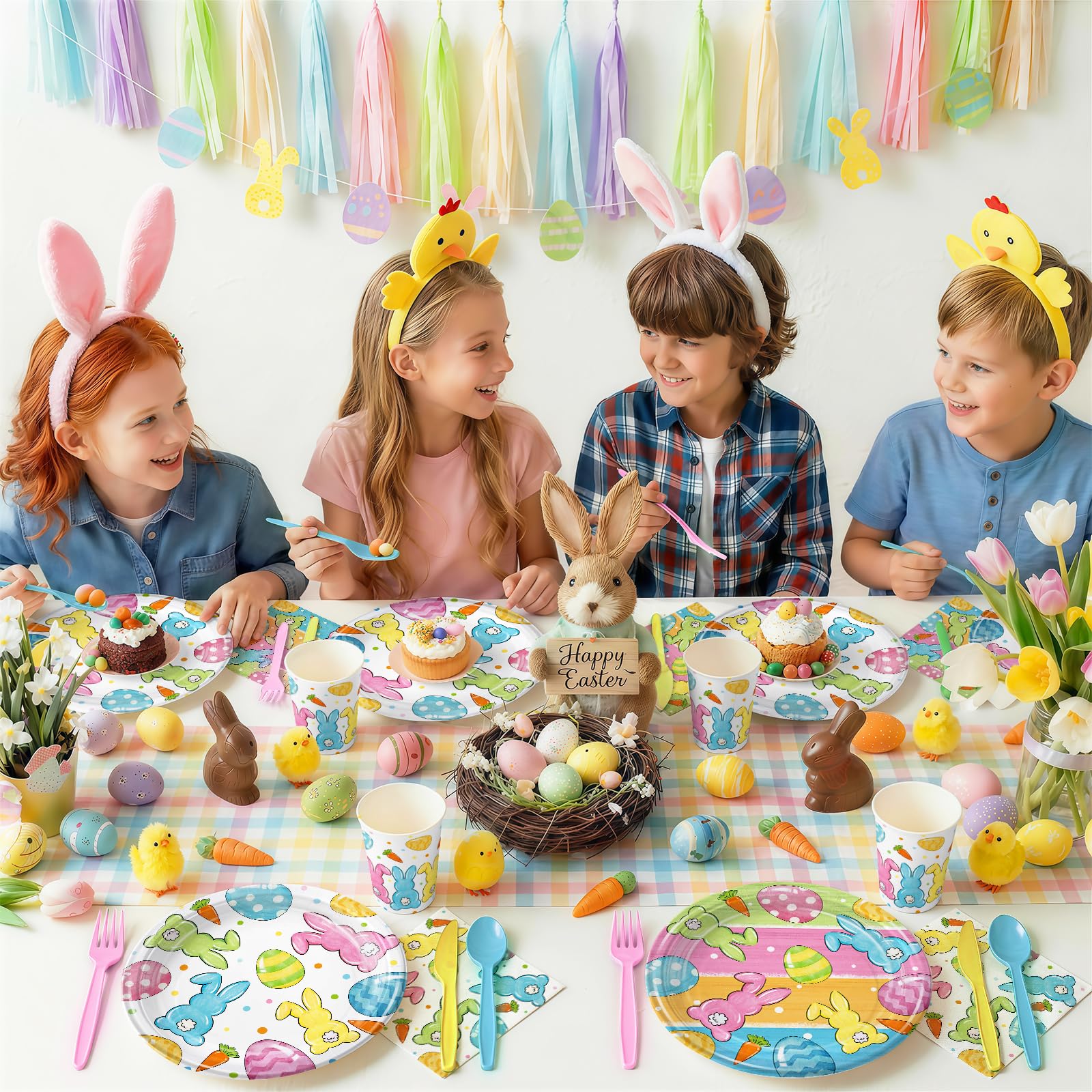 9inch Easter plates and 24pc set for Easter egg hunts