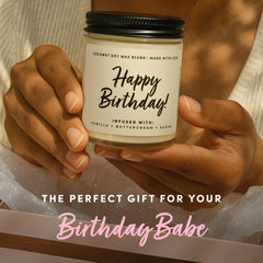 9oz coconut soy wax candle burning