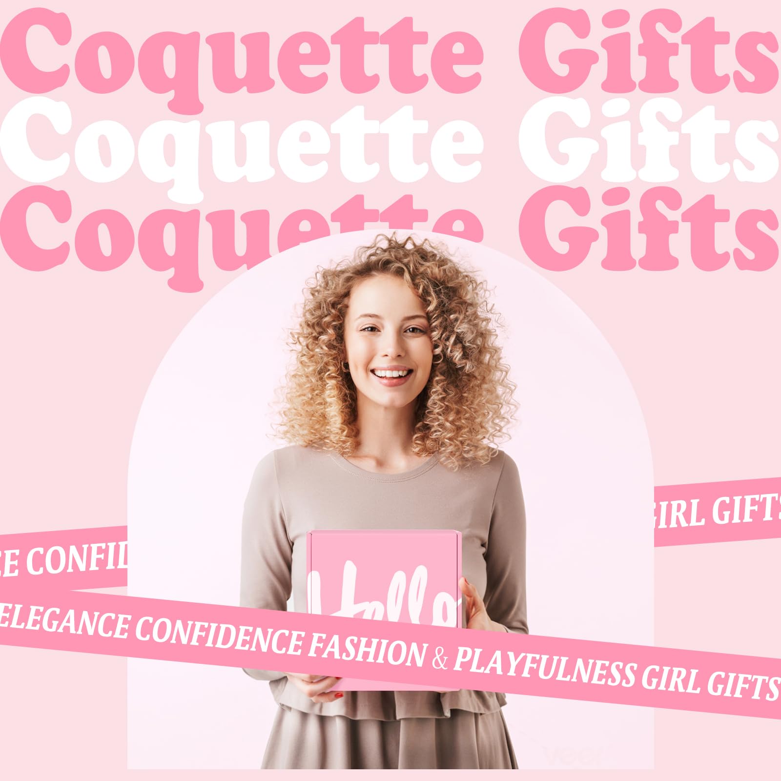 Coquette Bow Glass Cups with lids and straw in gift set