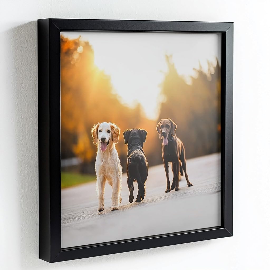 9x7 picture frame in black finish for photos and art
