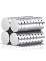 A AULIFE refrigerator magnets 36pcs brushed nickel round