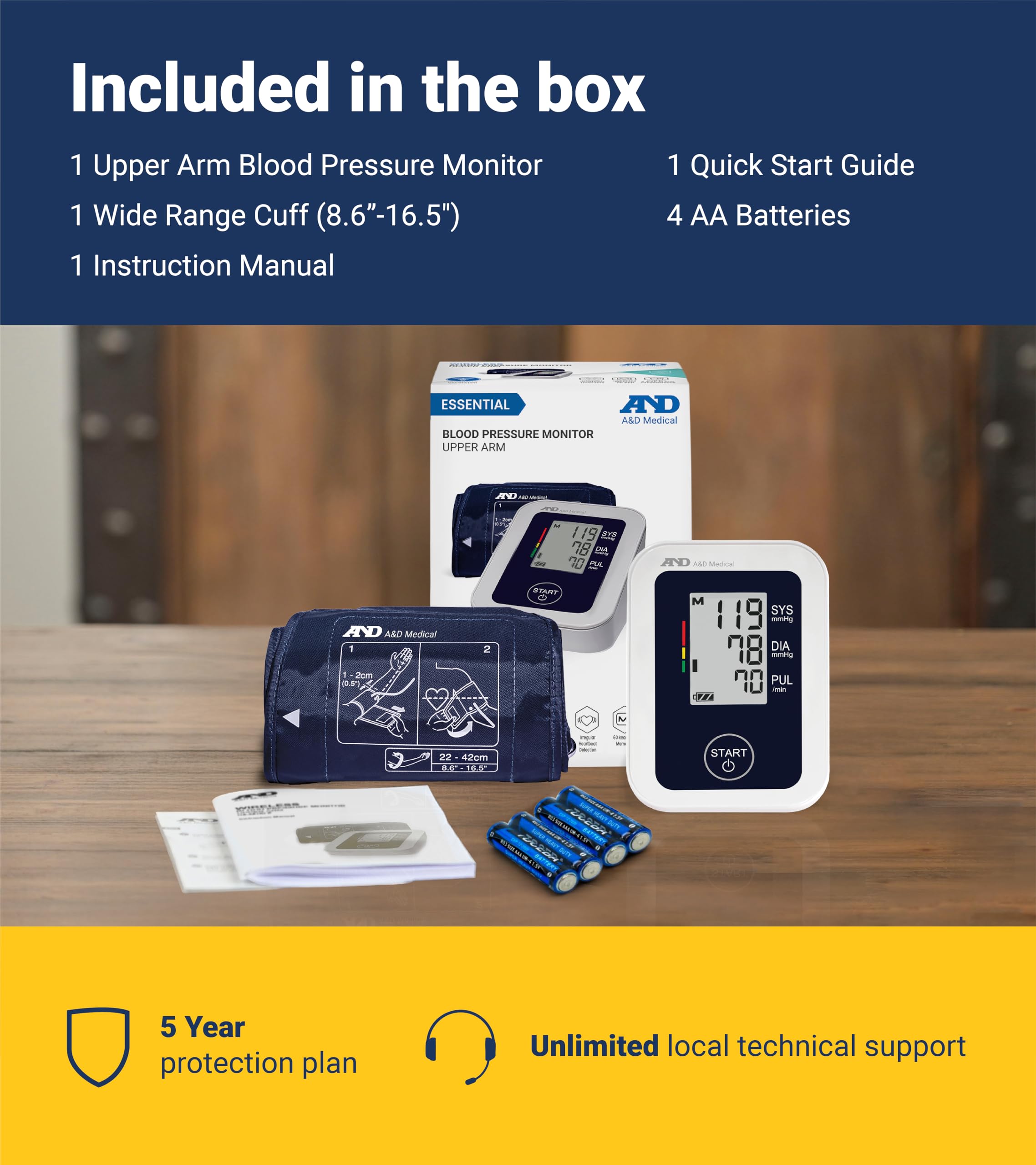 A&D Heart Track App interface on device image