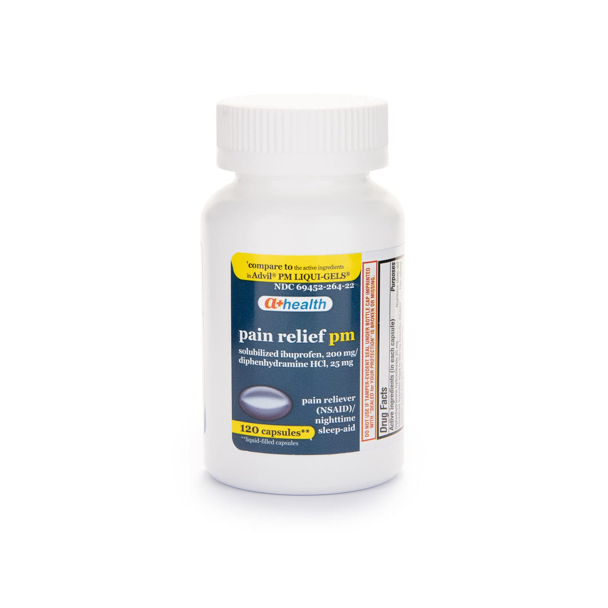 A+Health Ibuprofen PM Softgels 120 count bottle