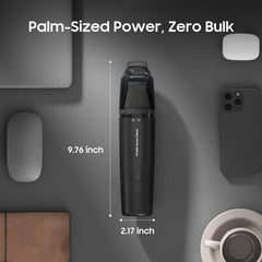 A9life 2-in-1 car and home vacuum with attachments close up