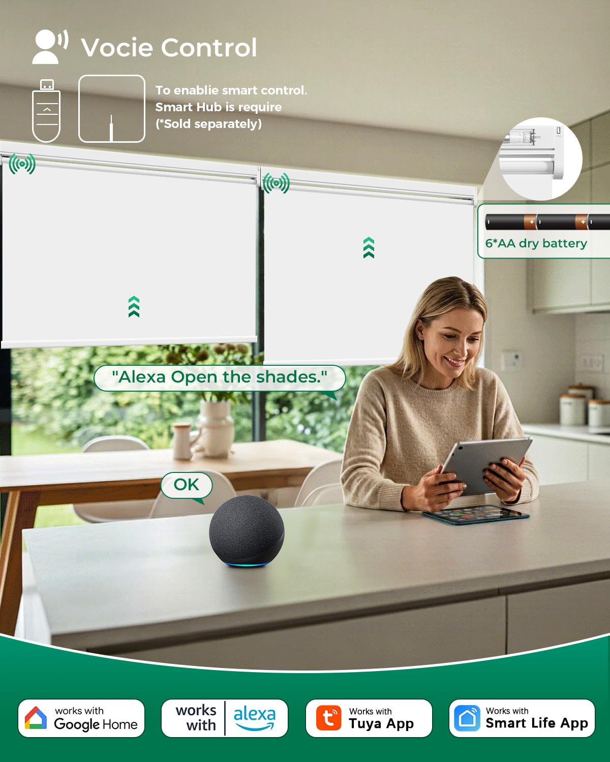 AA battery powered motor with long life