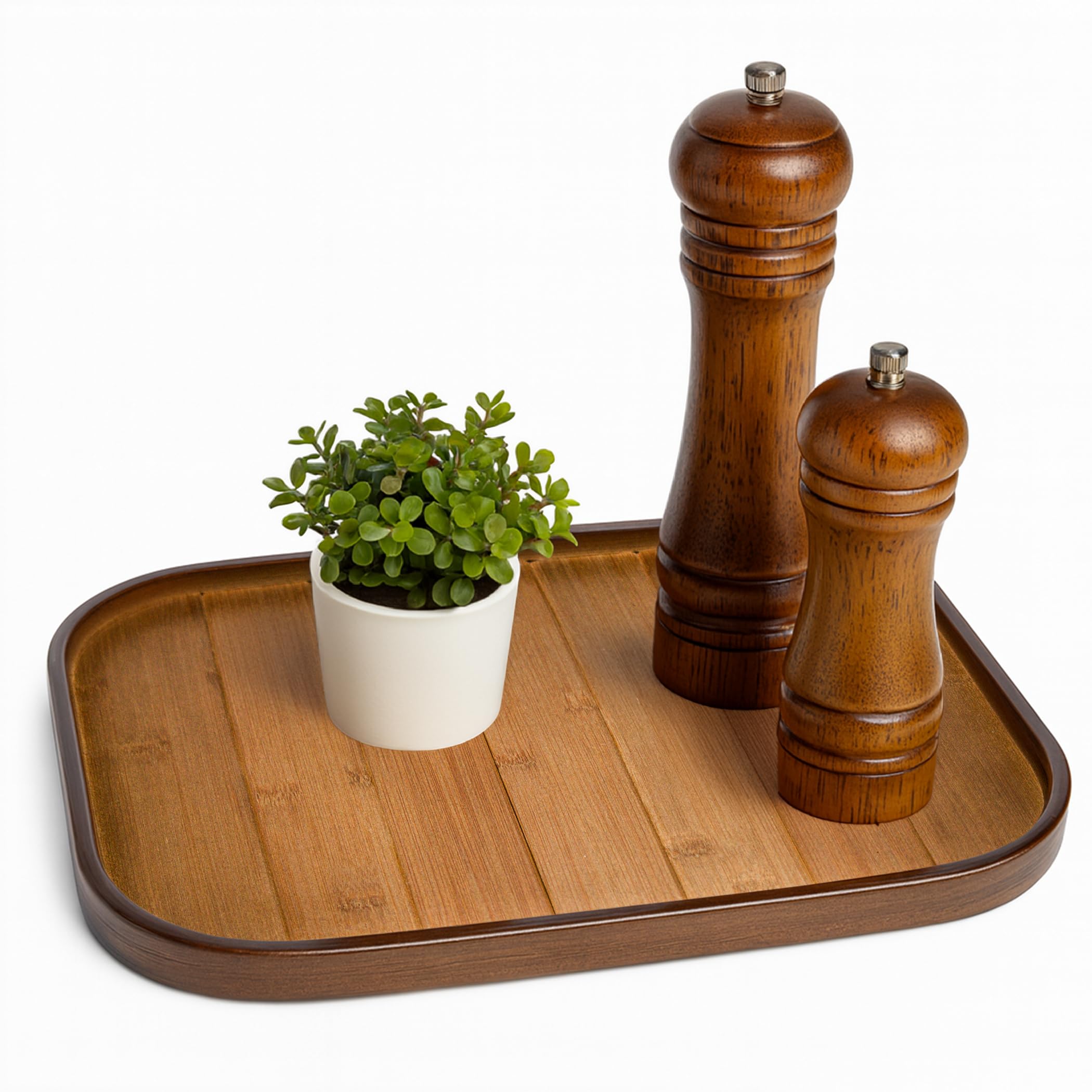 Abawi Nexus wood serving tray with raised edges