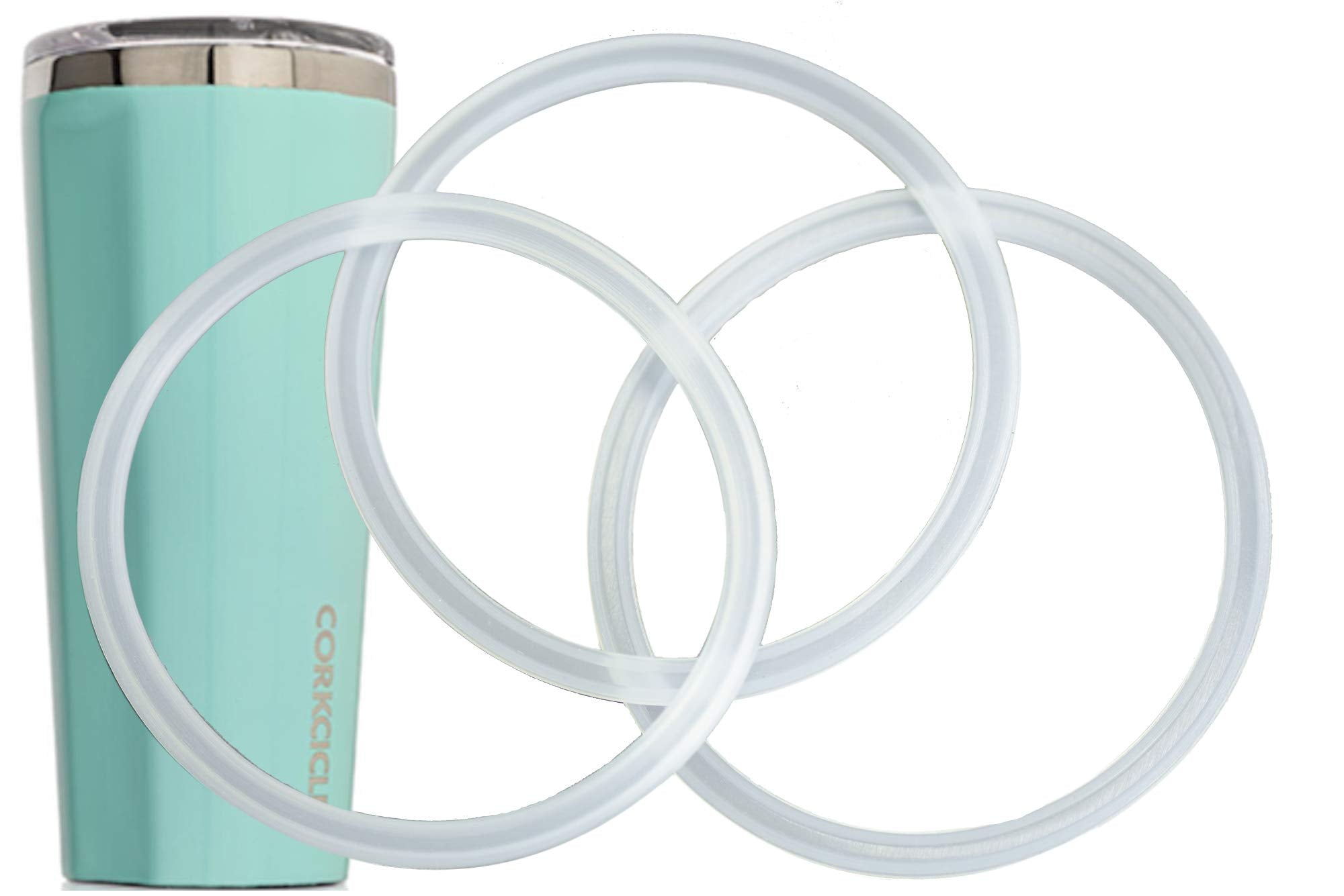 Ablewood lid seals for Corkcicle 24 Ounce tumbler lid pack of 3