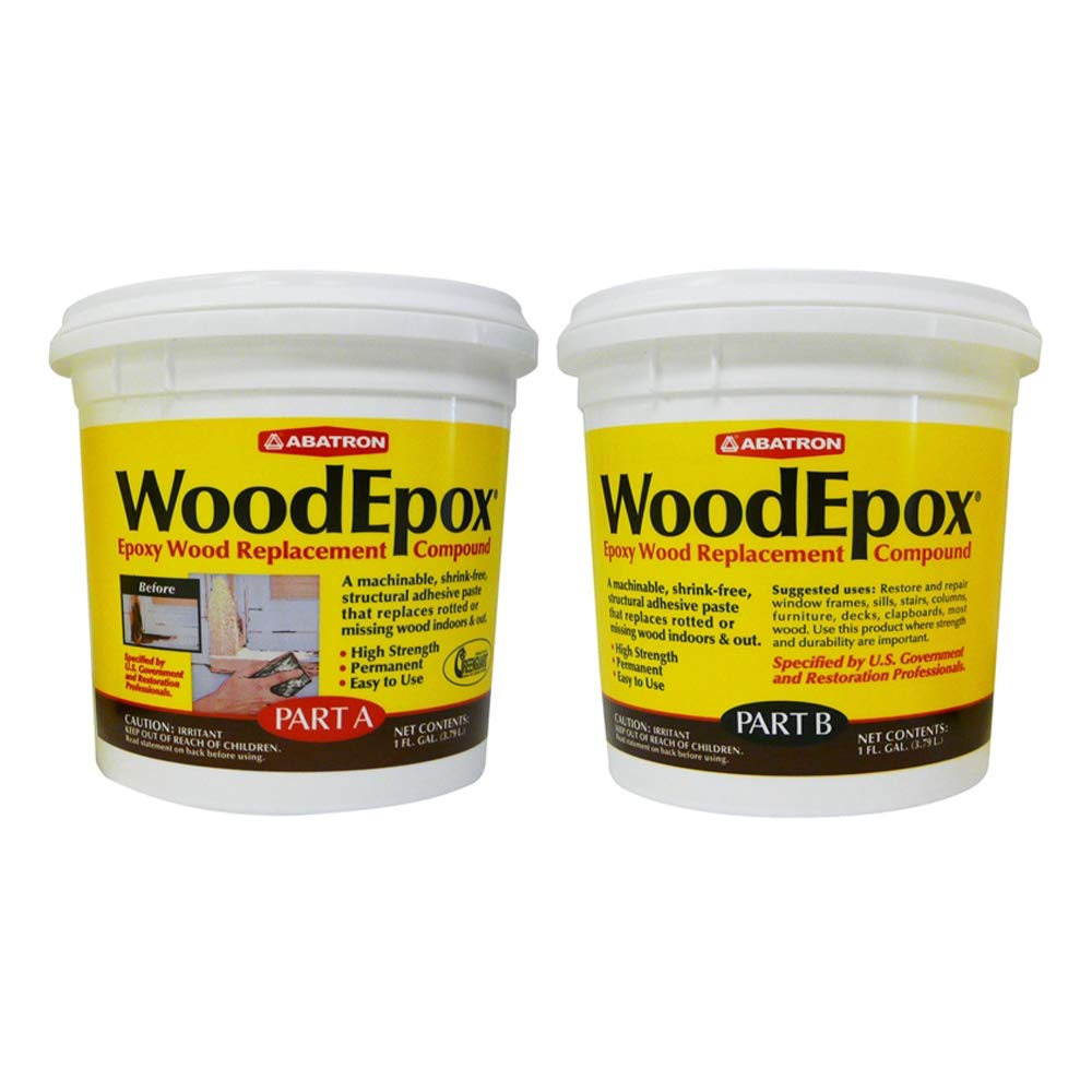 Abatron WoodEpox Kit 2 Gallon packaging and components