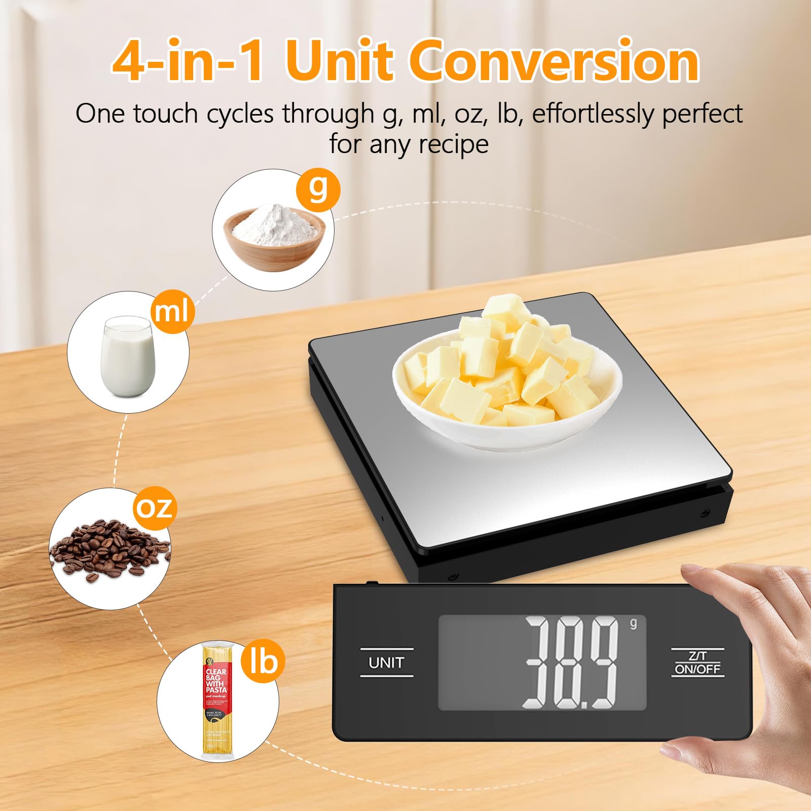 abovinol kitchen scale stainless steel pan and design