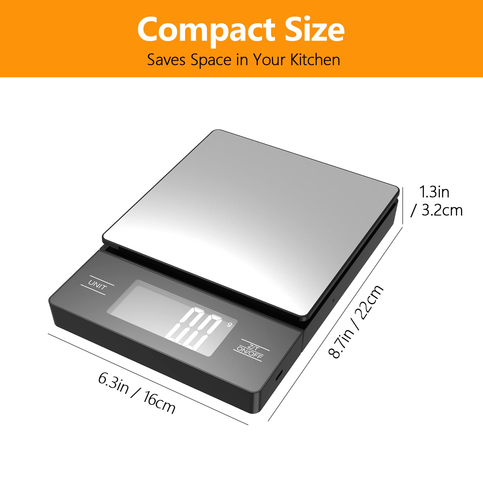 abovinol kitchen scale detachable display wireless pairing