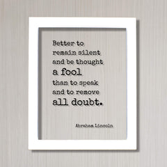 Floating Quote clear acrylic artwork with black frame option