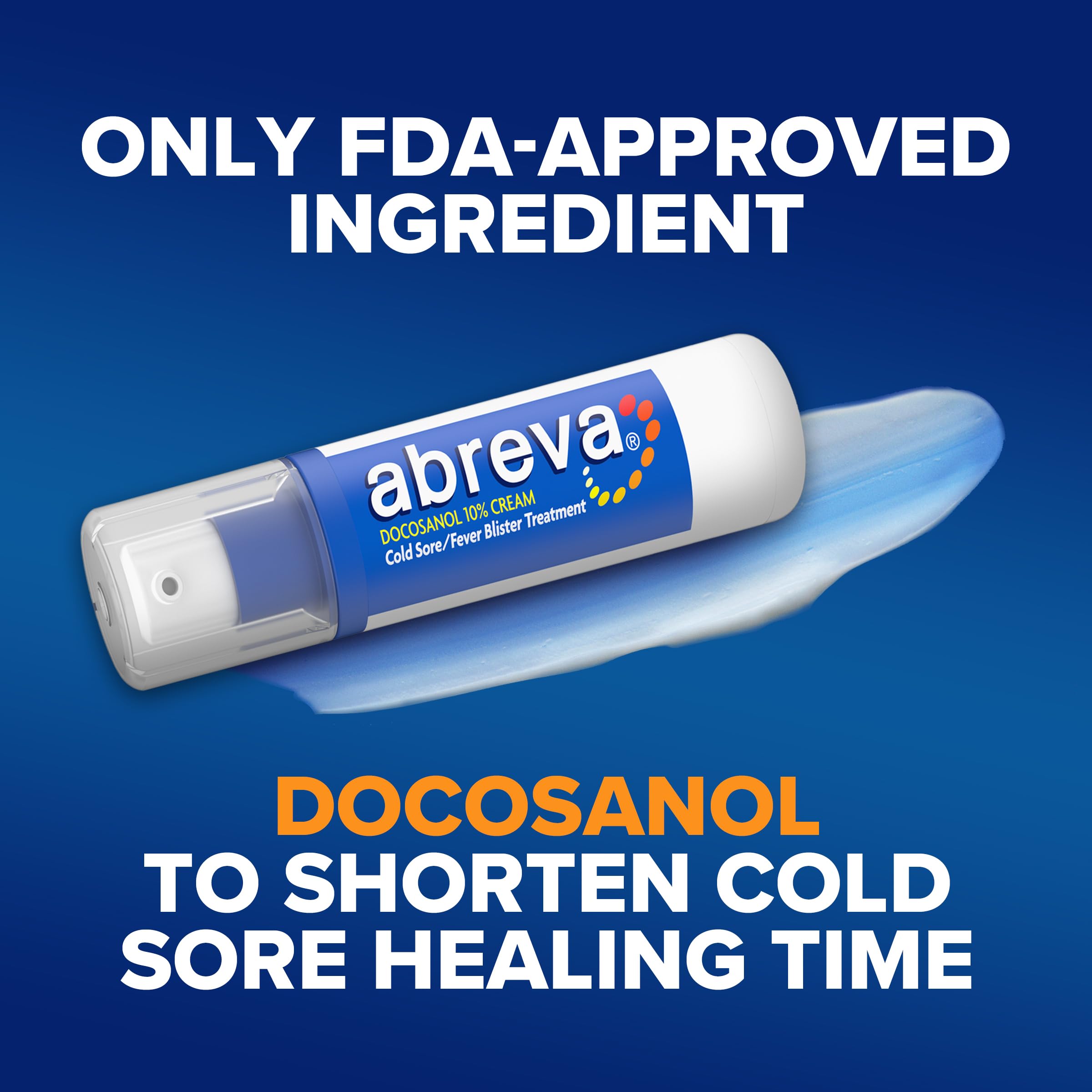 Abreva docosanol 10 percent cold sore treatment packaging