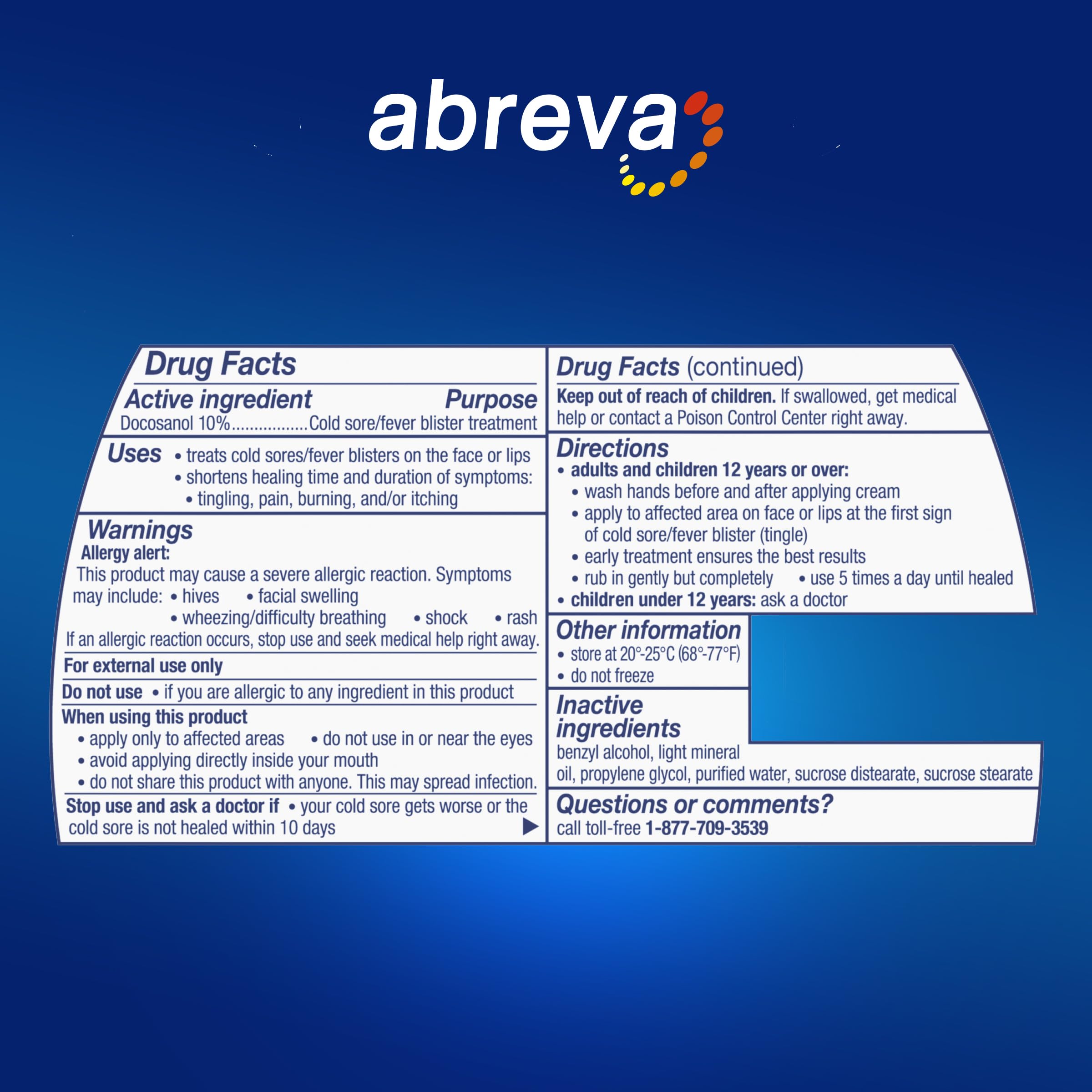 Abreva docosanol 0.07 oz pump bottle