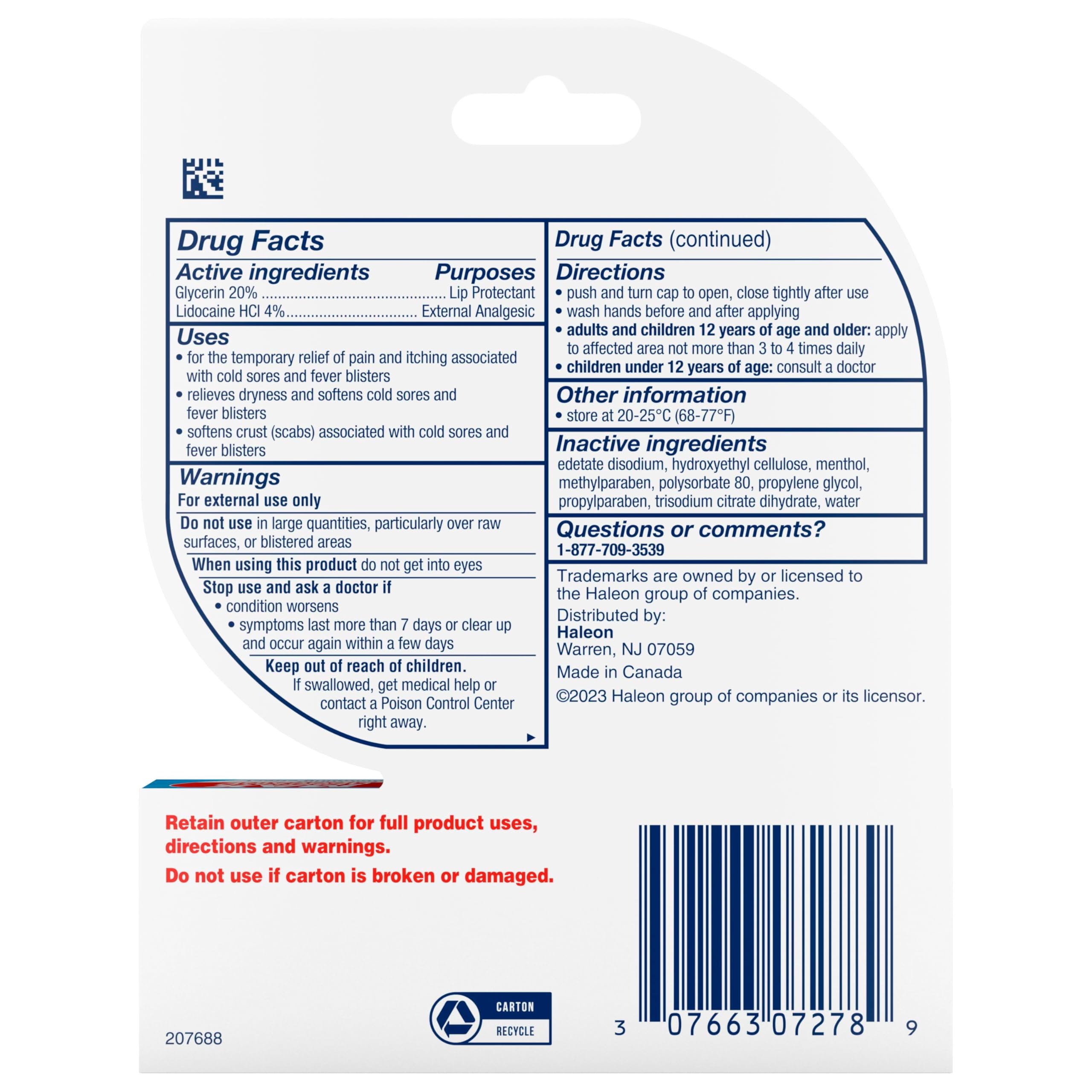 Abreva rapid relief cream for cold sores