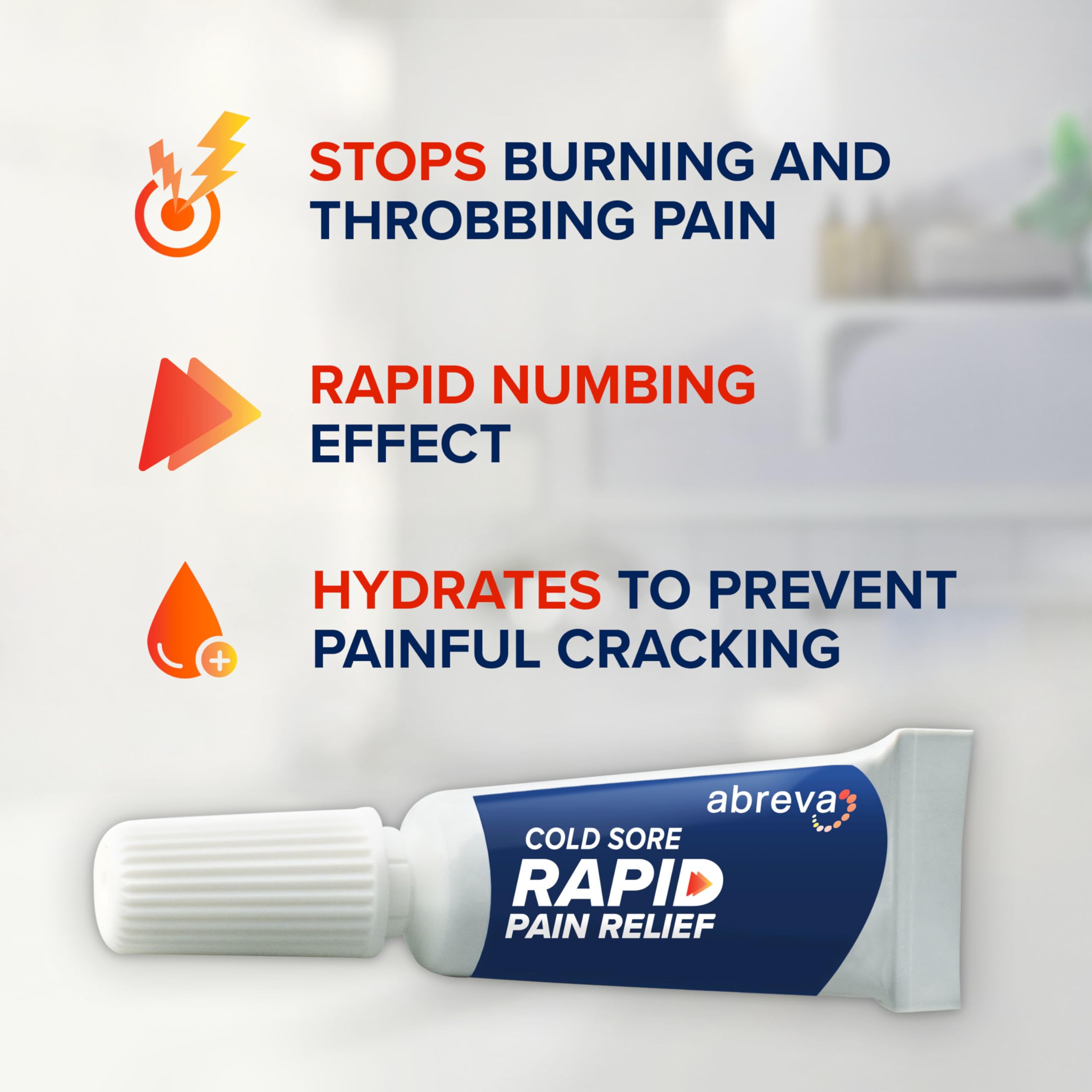Abreva cold sore cream 3 g tube