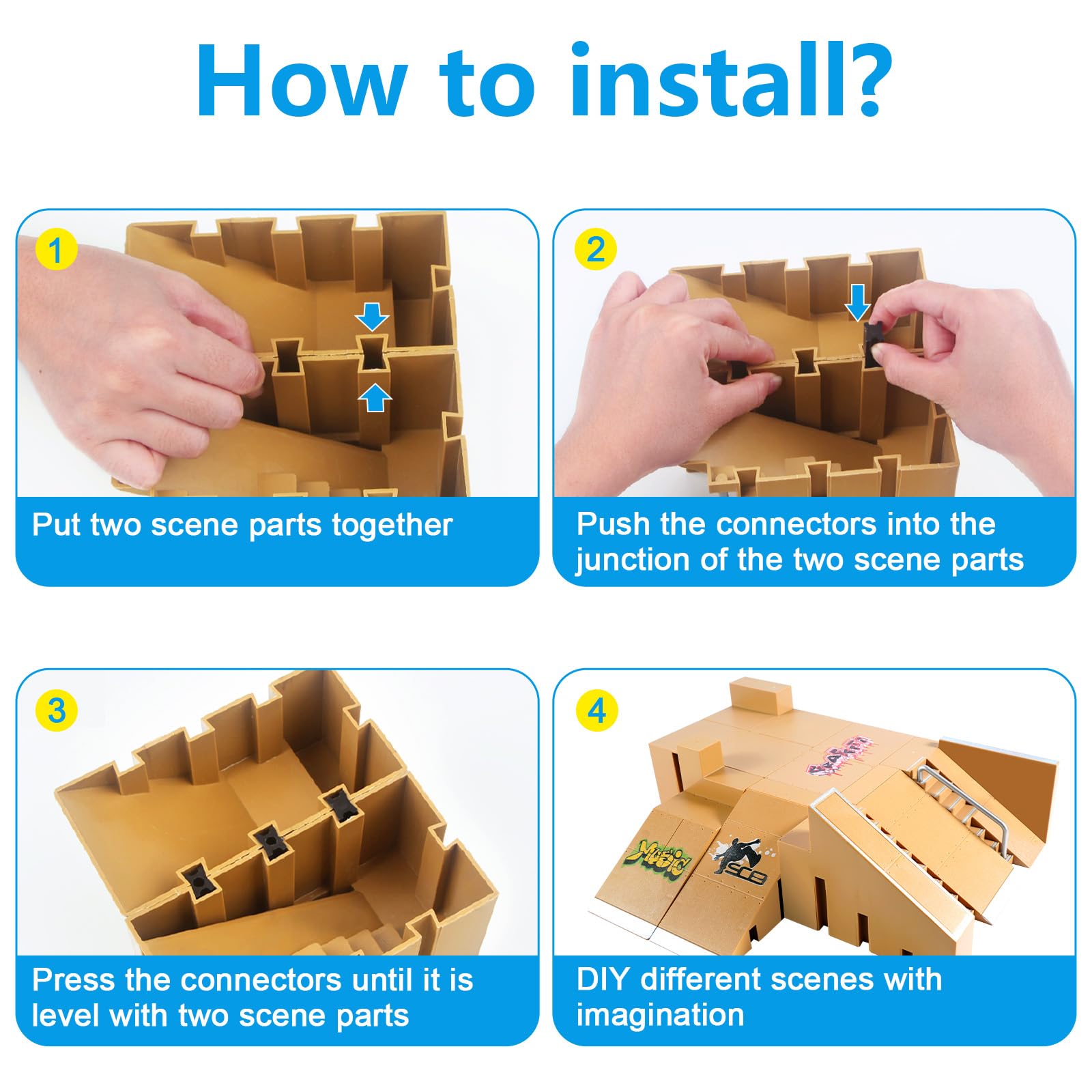 Base slot design ensuring stable fingerboard park assembly