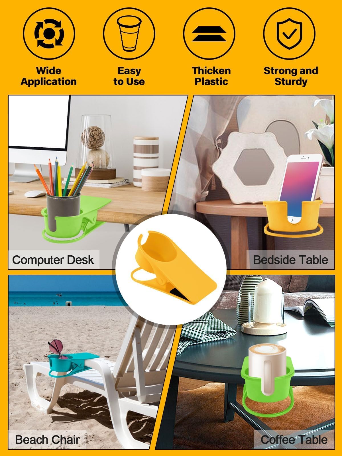 ABS material cup holder with clip design