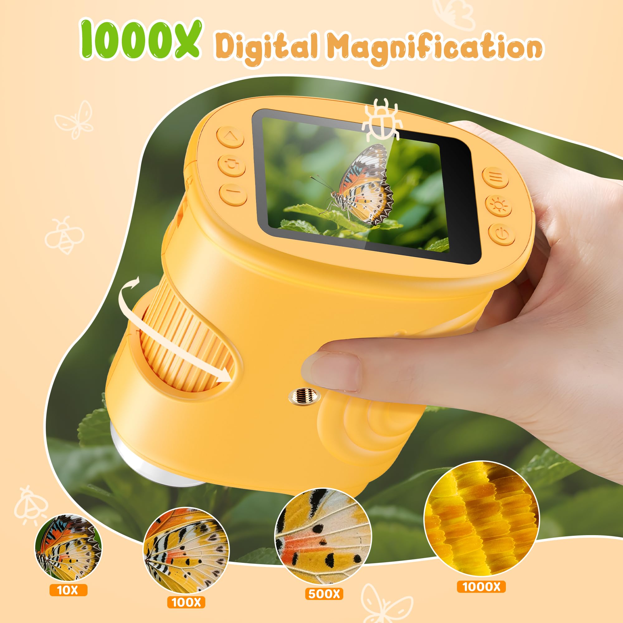 eco-friendly ABS plastic kid safe microscope design