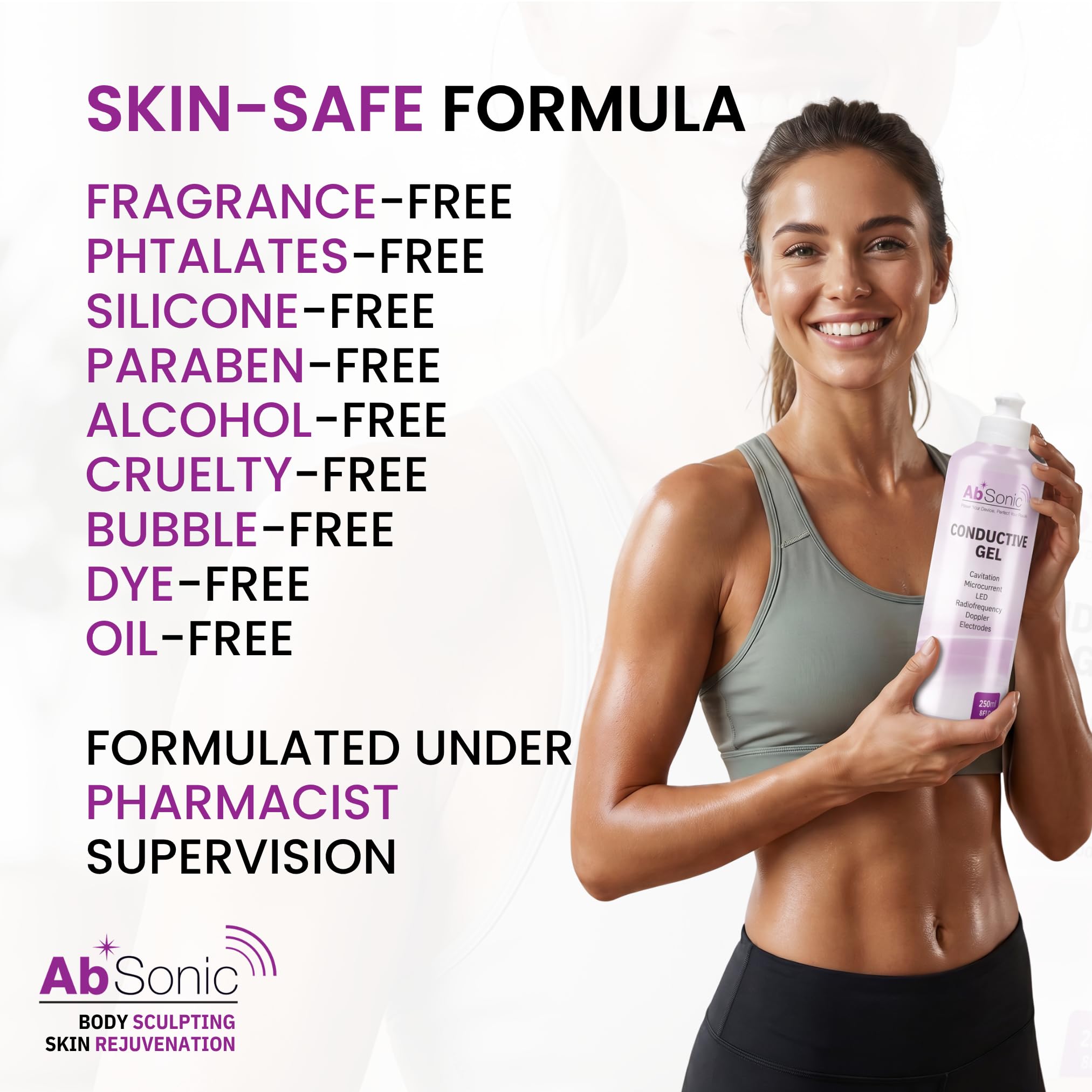 RF conductive gel for body tightening and slimming
