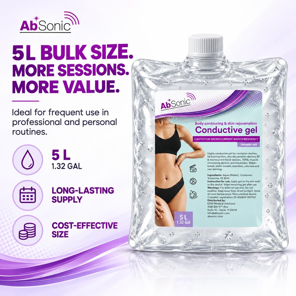 5 L bulk refill with bonus bottle included