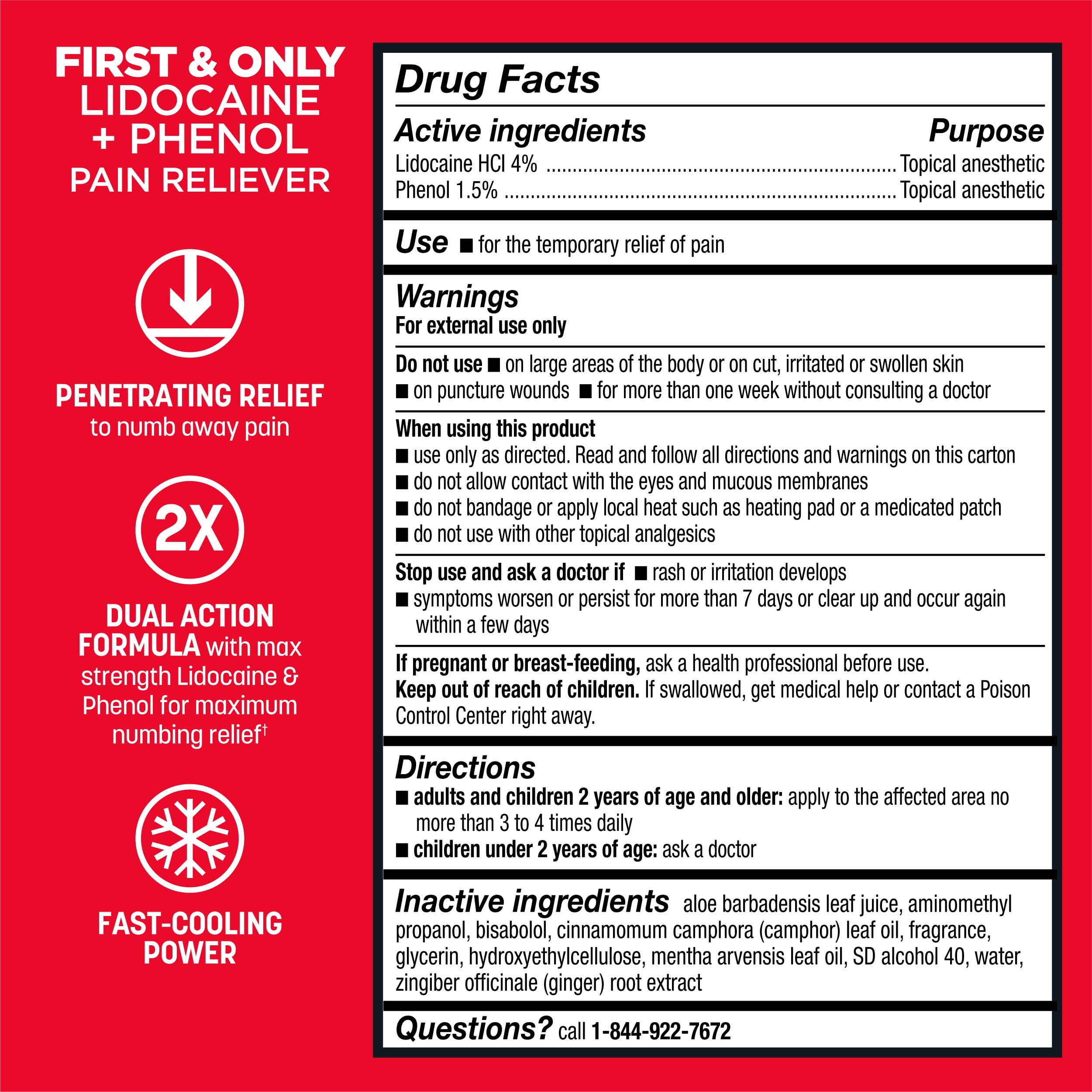 Fast-acting topical roll-on for quick relief on the go