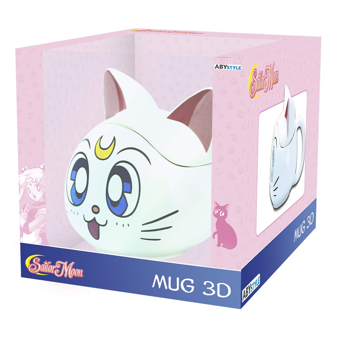 11.5 oz capacity ABYSTYLE Sailor Moon Artemis mug packaging