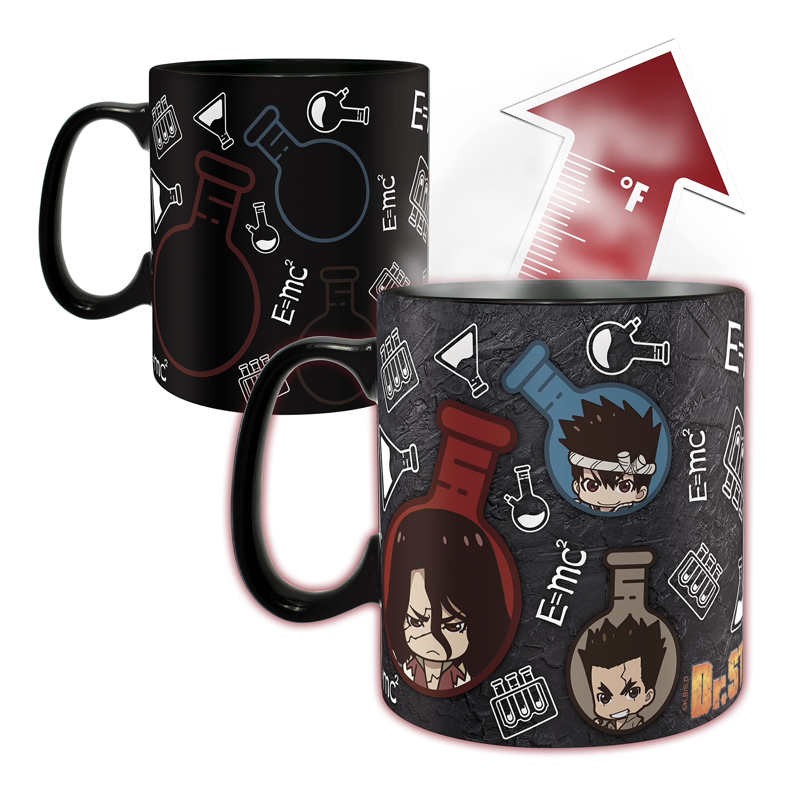 ABYSTYLE Dr Stone Chibi Formula heat change mug ceramic side view