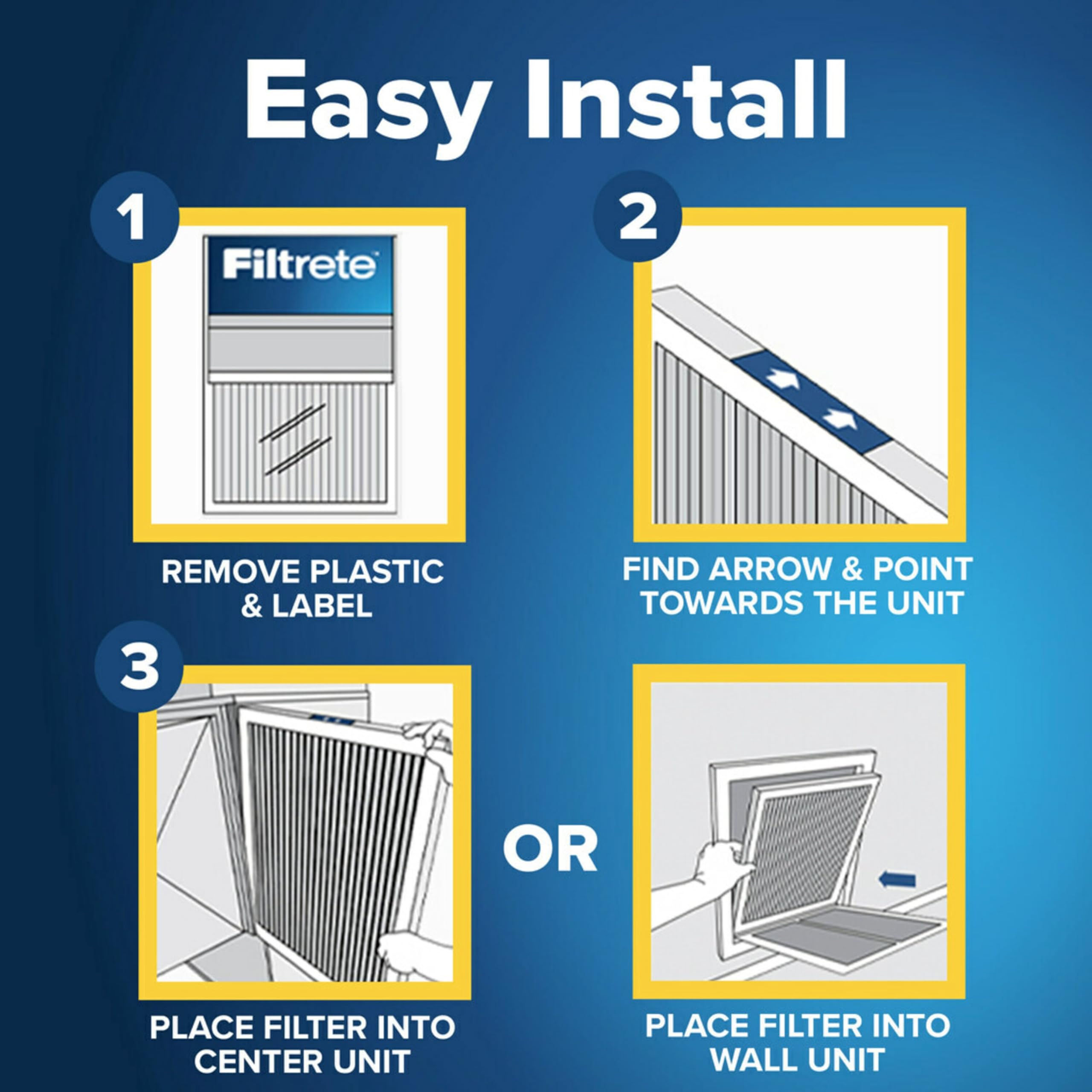 MERV 8 rating indicated on Filtrete filter