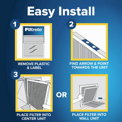 MERV 8 rating indicated on Filtrete filter