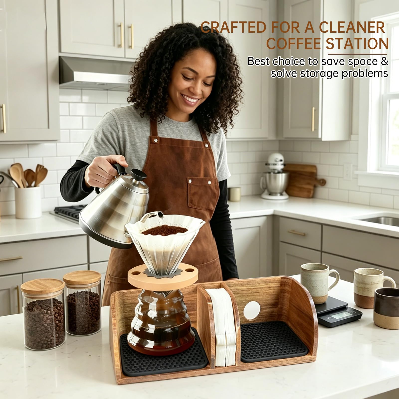 Acacia stand for pour over image 6