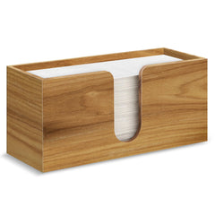 Acacia wood paper towel dispenser countertop for bathroom and kitchen
