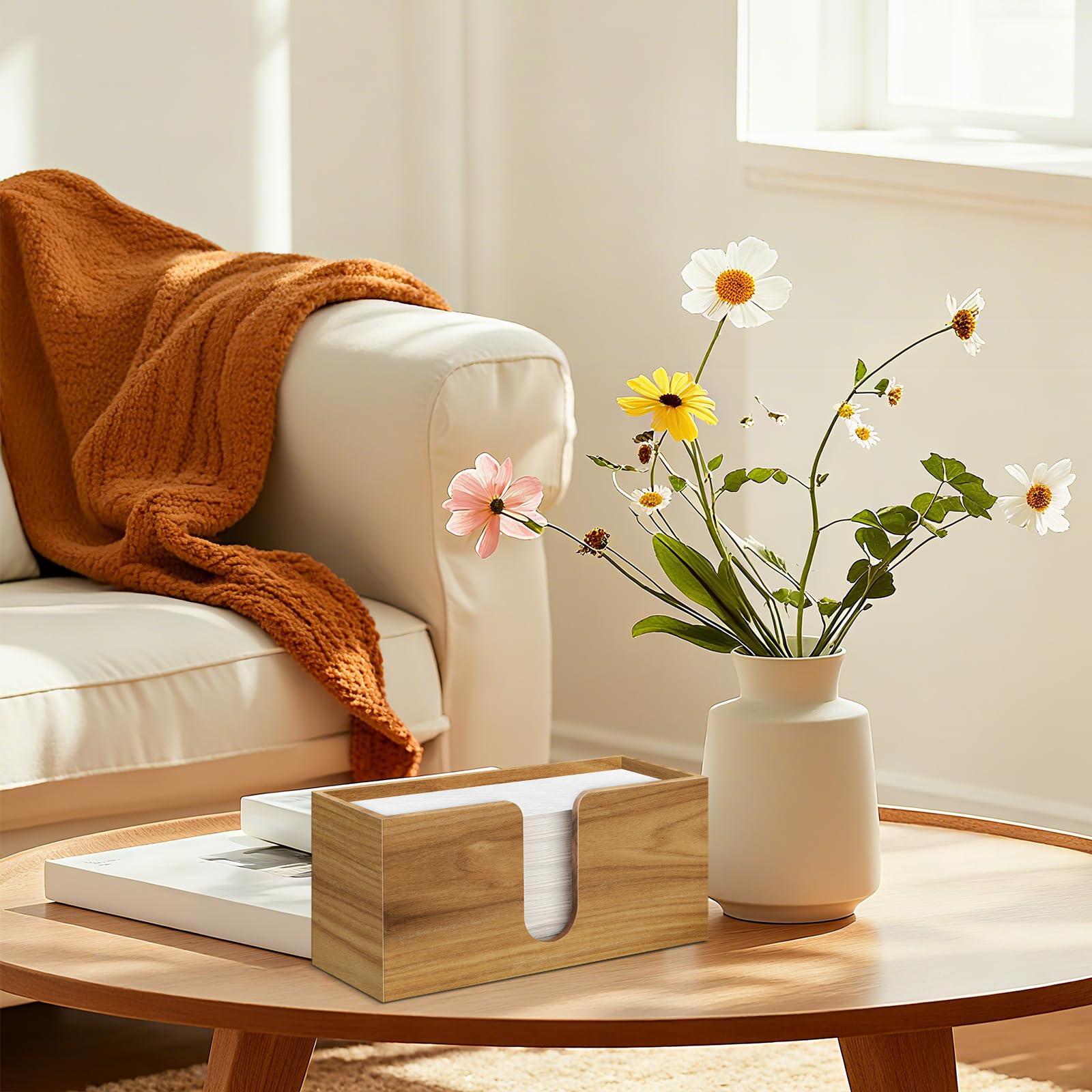 No drilling countertop organizer keeps towels accessible