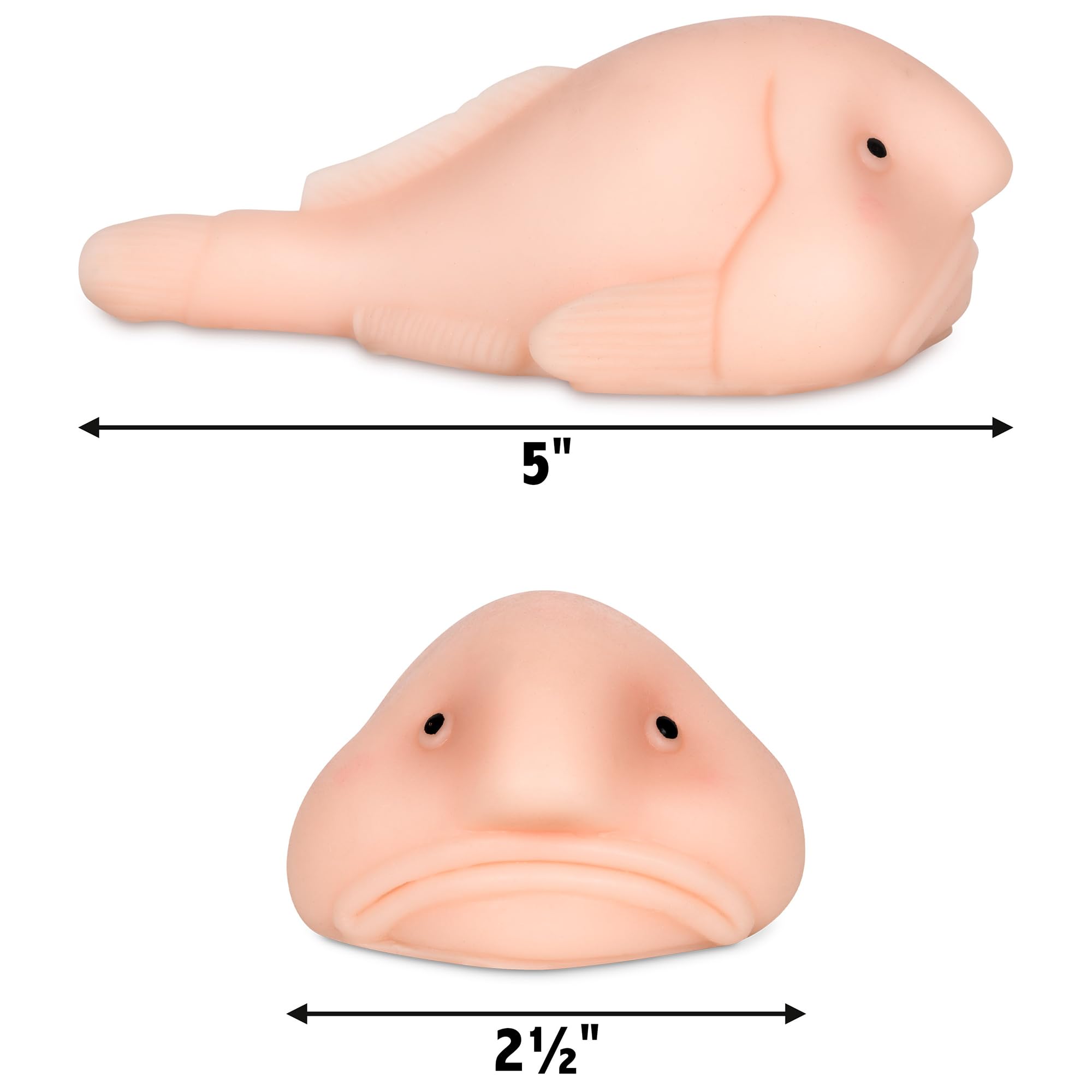 Sunny The Blobfish clingy blobfish toy 5in